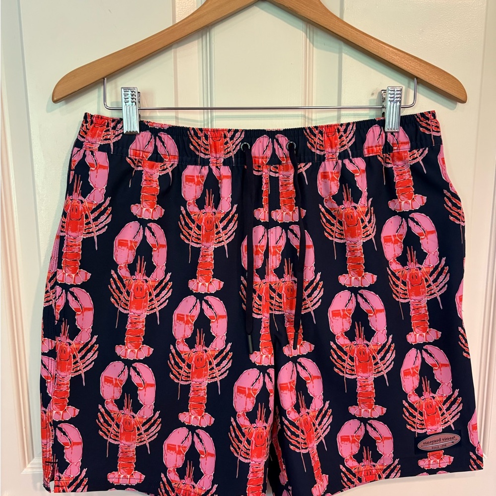 Vineyard Vines Men’s 7-inch Chappy Lobster Swim Trunks Size Small NWOT